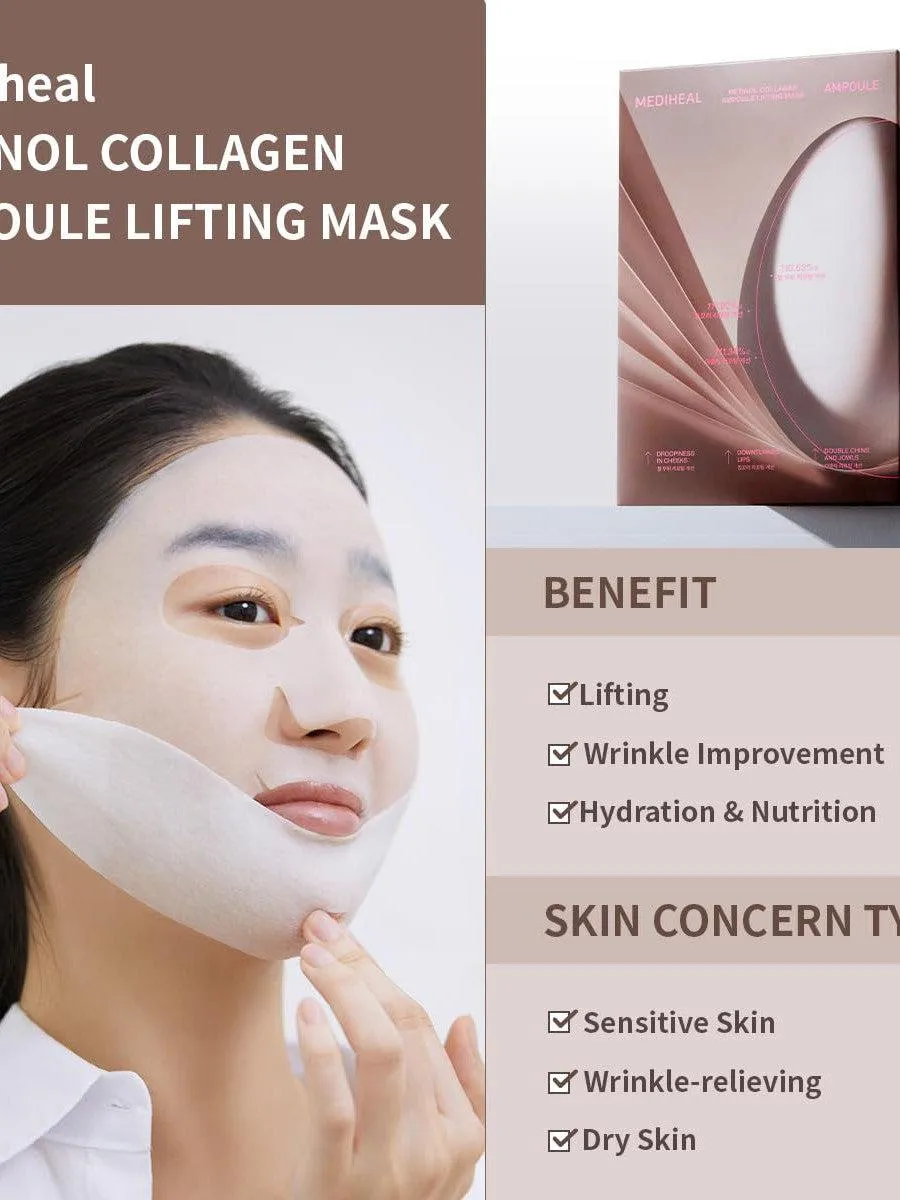 ** BOGO **  Mediheal Retinol Collagen Ampoule Lifting Mask