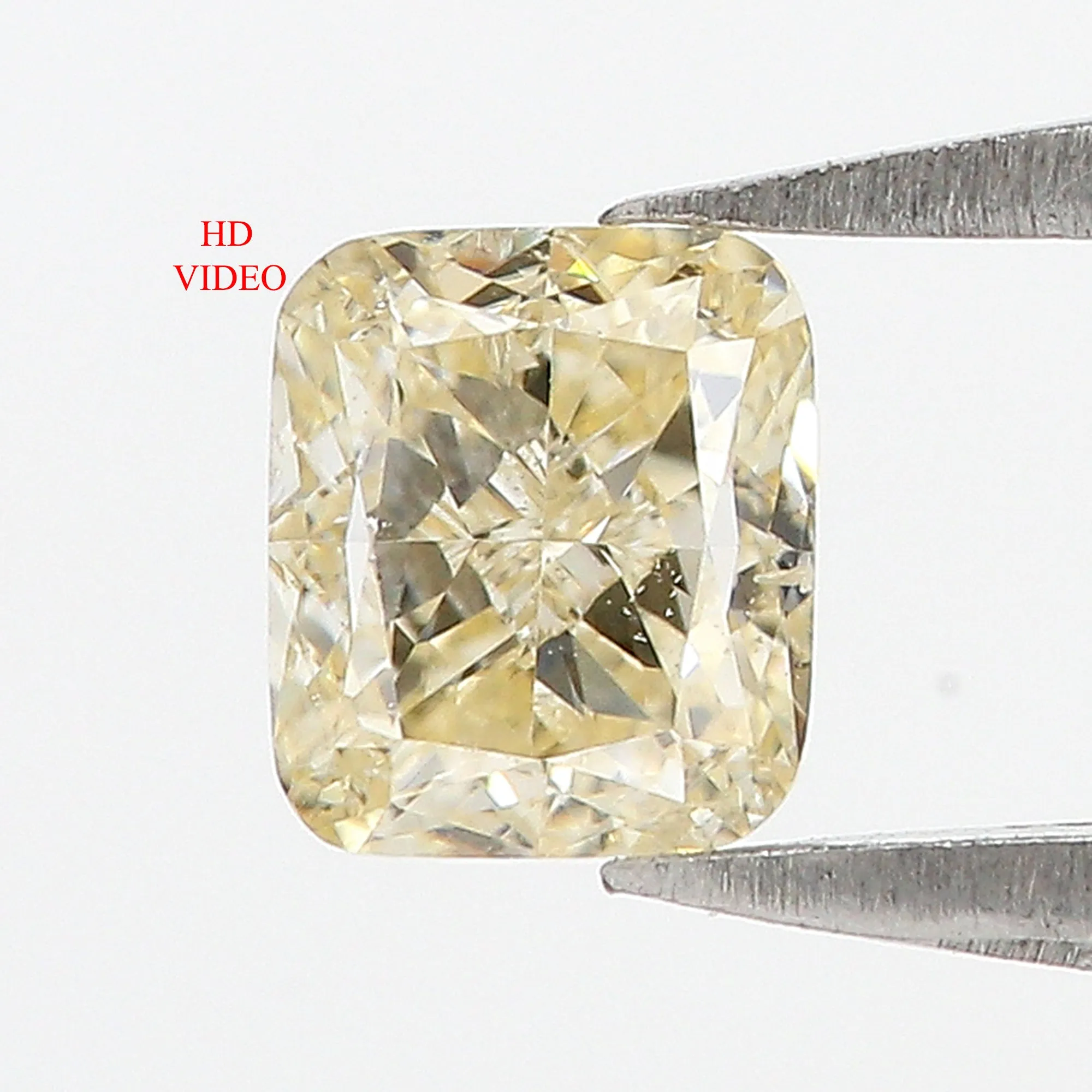 0.63 CT Natural Loose Cushion Shape Diamond Yellow Color Cushion Diamond 4.75 MM Natural Yellow Diamond Cushion Brilliant Cut Diamond QL3105