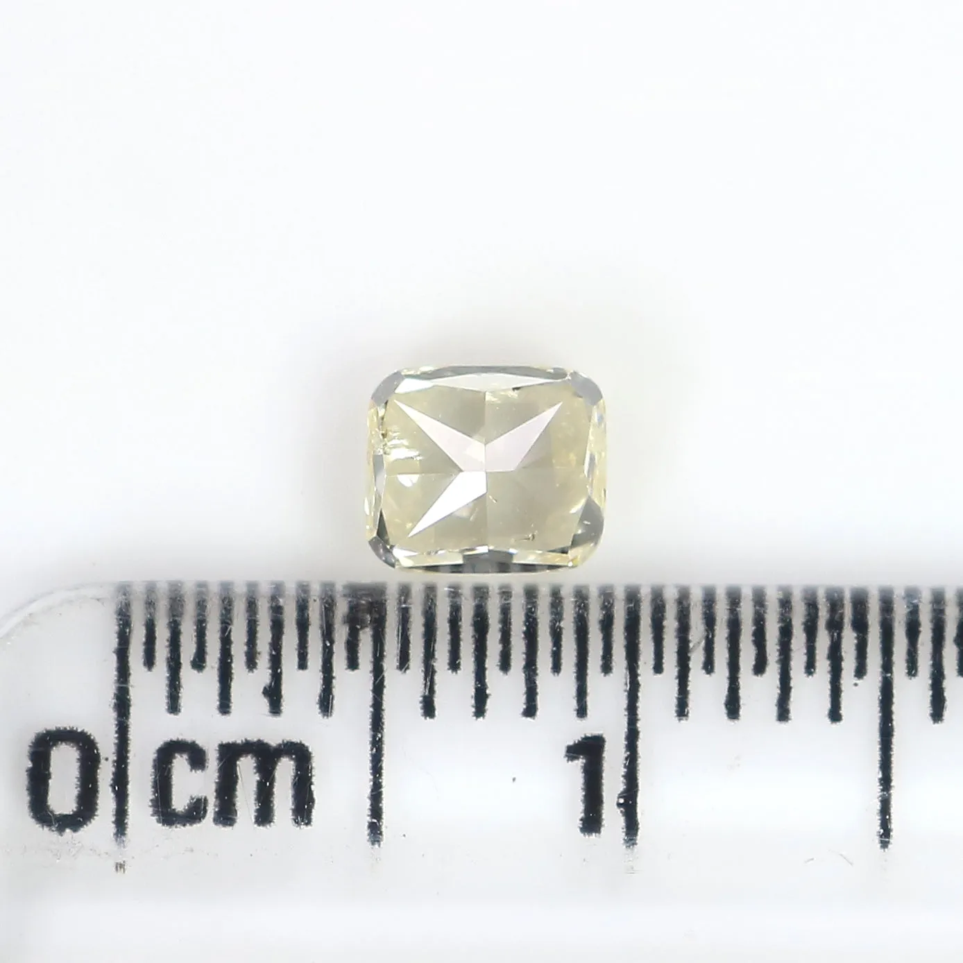 0.63 CT Natural Loose Cushion Shape Diamond Yellow Color Cushion Diamond 4.75 MM Natural Yellow Diamond Cushion Brilliant Cut Diamond QL3105