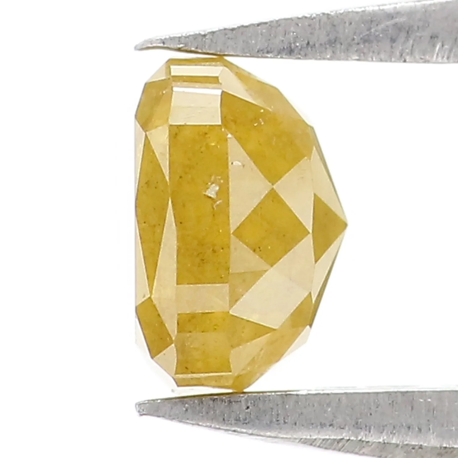 0.87 CT Natural Loose Cushion Shape Diamond Yellow Color Cushion Cut Diamond 5.20 MM Natural Loose Diamond Cushion Rose Cut Diamond LQ1614
