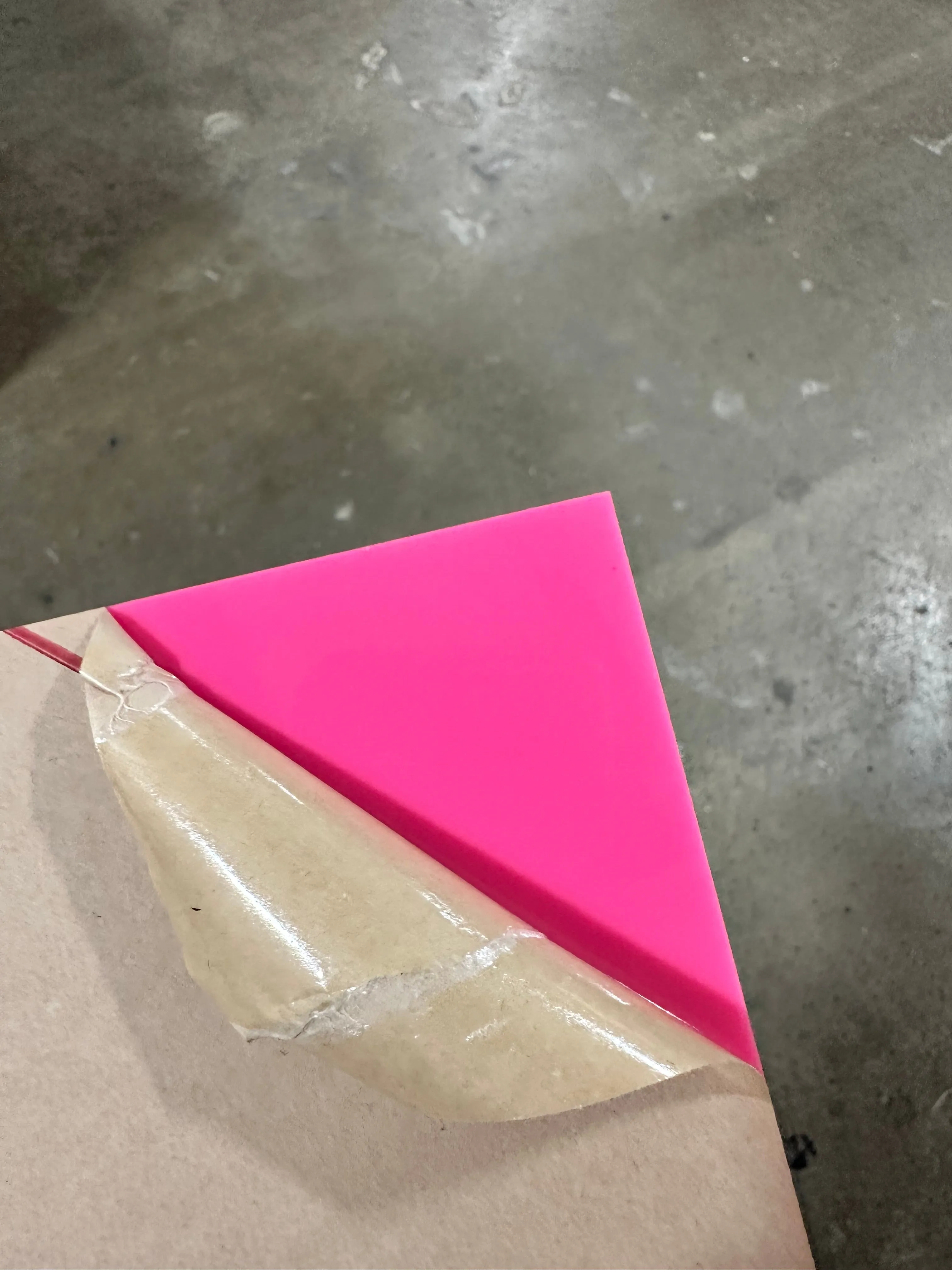 1/16" Gloss Hot Pink Cast Acrylic Sheets