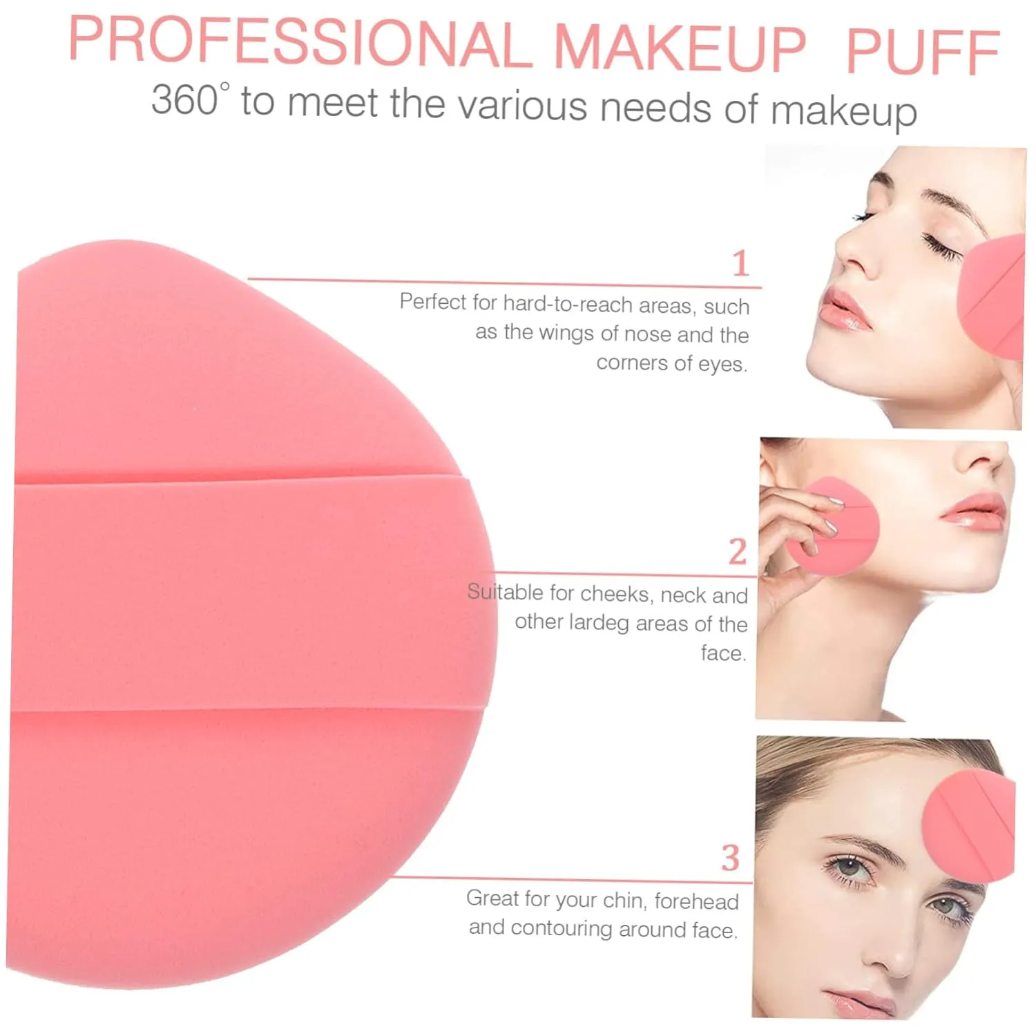 12pcs Makeup Sponge Round Foam Foundation Applicators for Cream Powder and Blush Soft Skin-friendly Multi-purpose Beauty Tools for Home and Travel Use