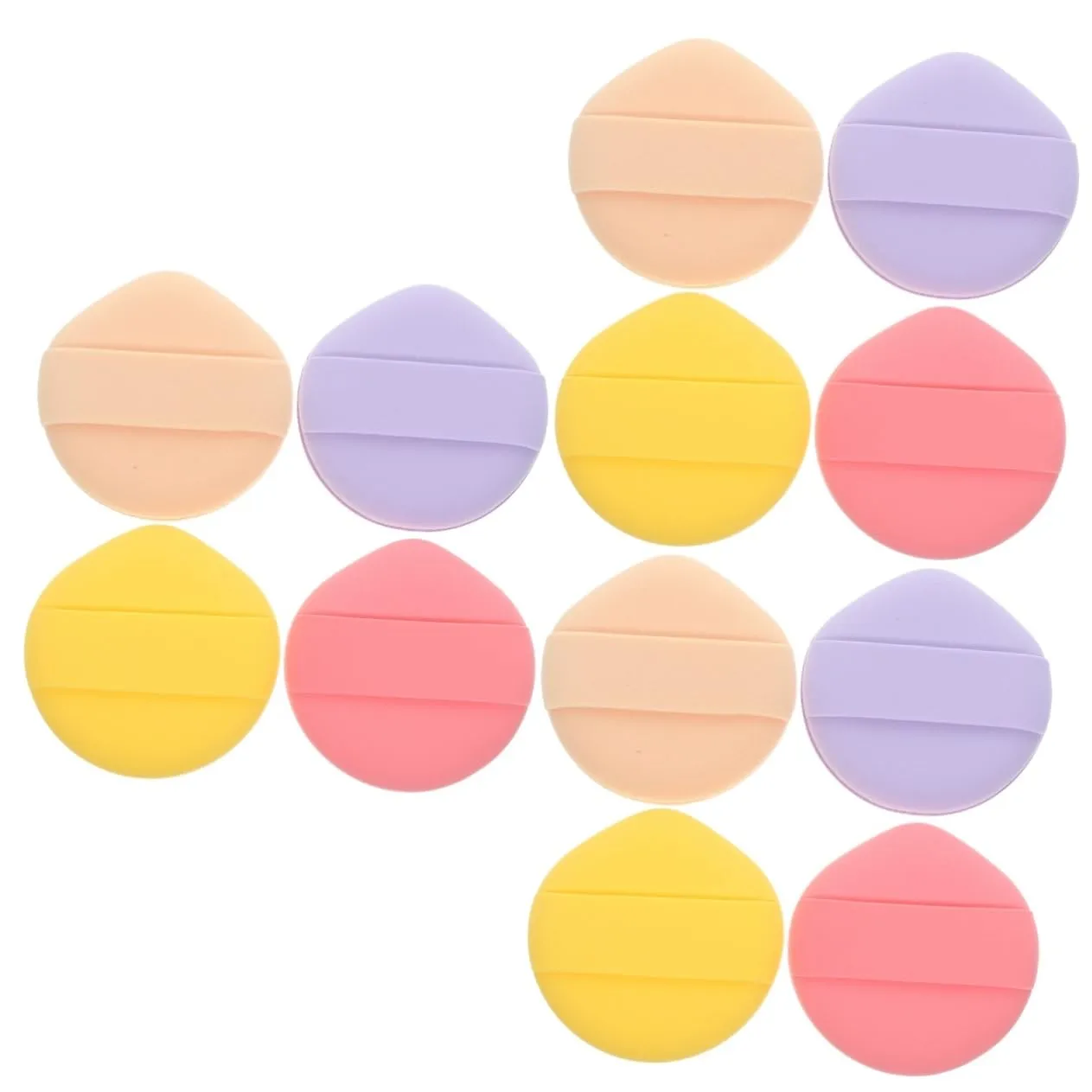 12pcs Makeup Sponge Round Foam Foundation Applicators for Cream Powder and Blush Soft Skin-friendly Multi-purpose Beauty Tools for Home and Travel Use
