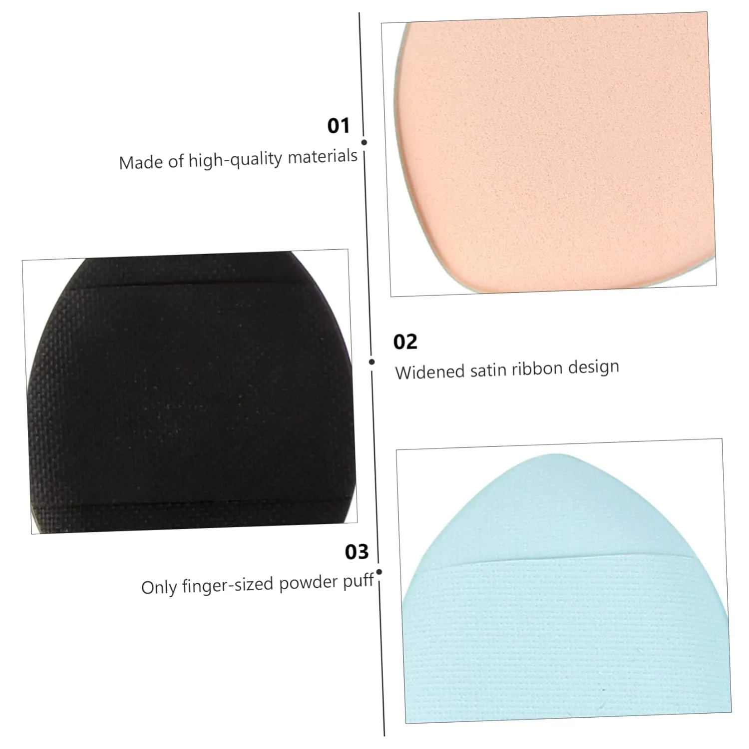 12pcs Mini Powder Puff Fluffy Dual-use Makeup Puff for Face Body Wet Dry Application Gentle Skin-friendly for Liquid Foundation Loose Powder