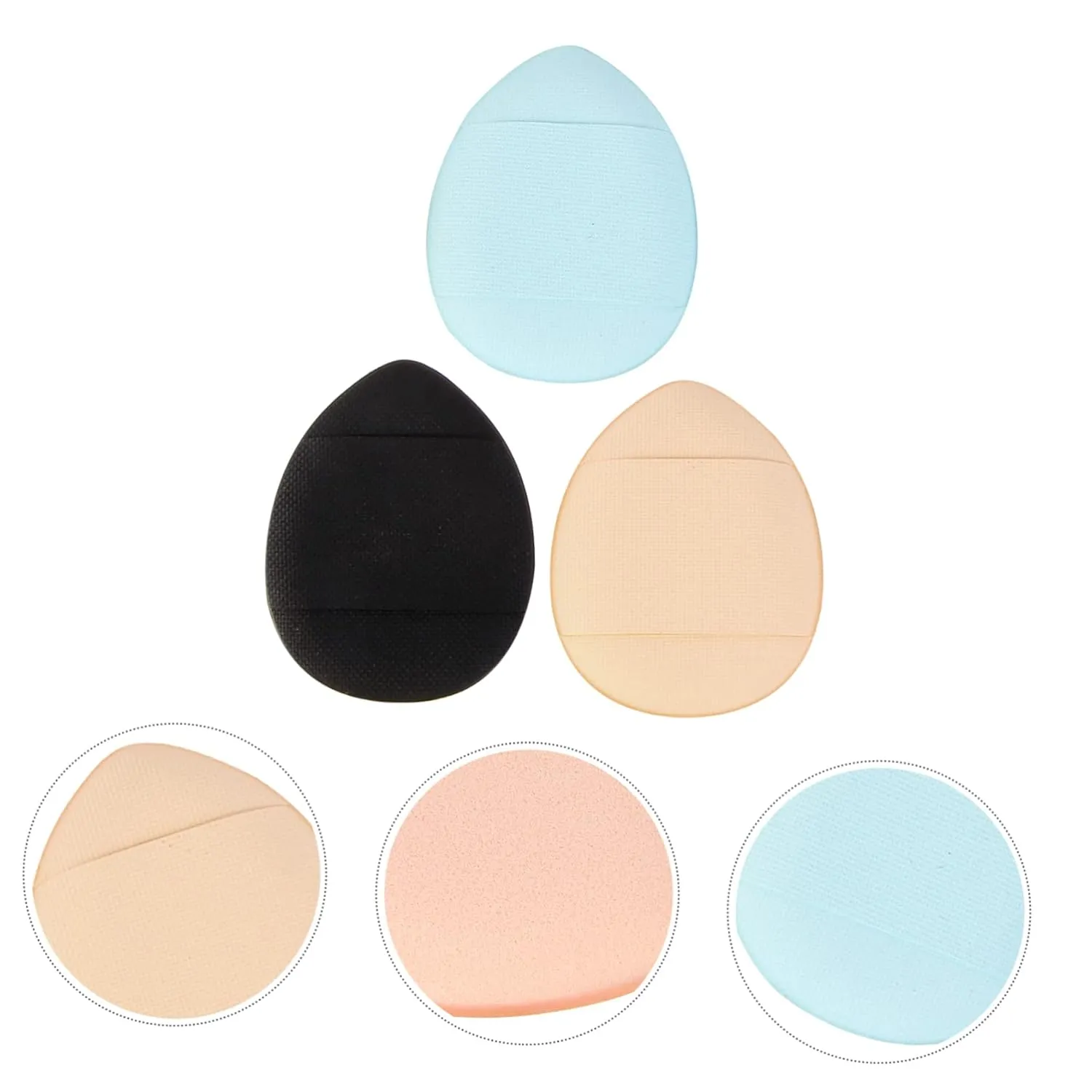 12pcs Mini Powder Puff Fluffy Dual-use Makeup Puff for Face Body Wet Dry Application Gentle Skin-friendly for Liquid Foundation Loose Powder