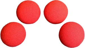 1.5 inch - 4 x Regular Sponge Balls - Red