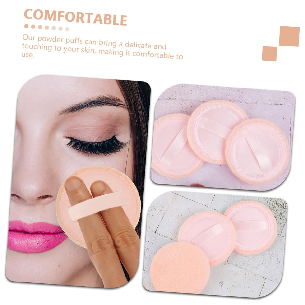 15pcs Velour Makeup Rounded Cosmetic Applicators for Smooth Face Powder Application Women Birthdays and Special Occasions