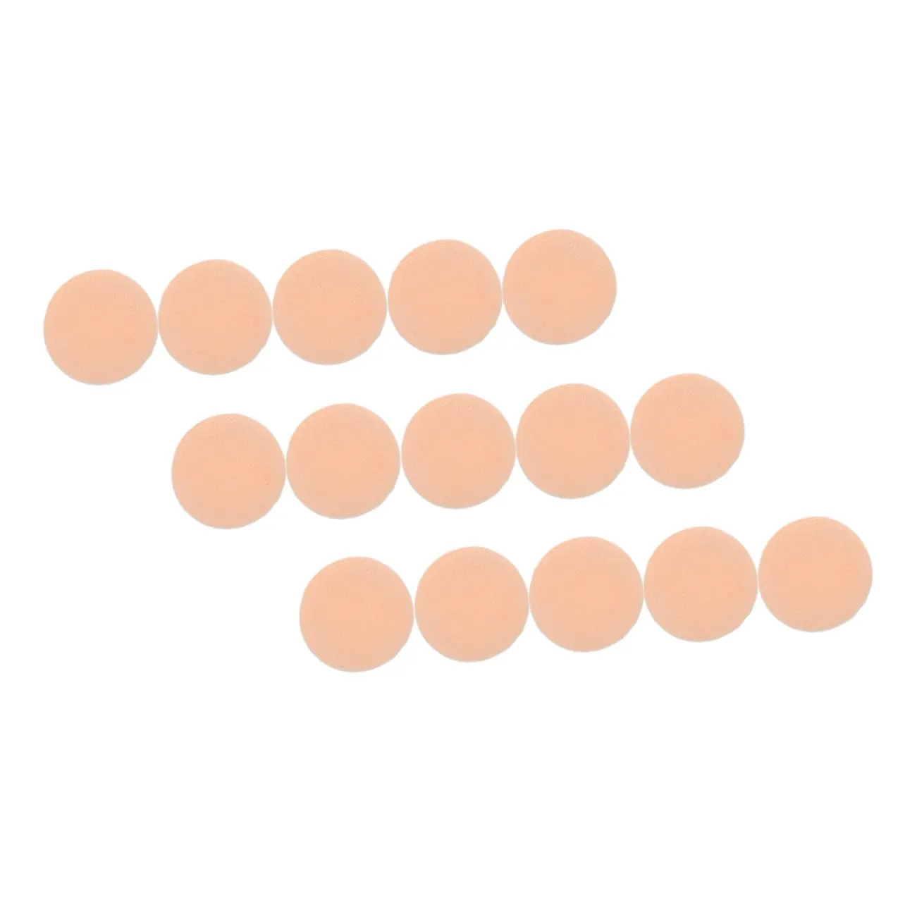 15pcs Velour Makeup Rounded Cosmetic Applicators for Smooth Face Powder Application Women Birthdays and Special Occasions