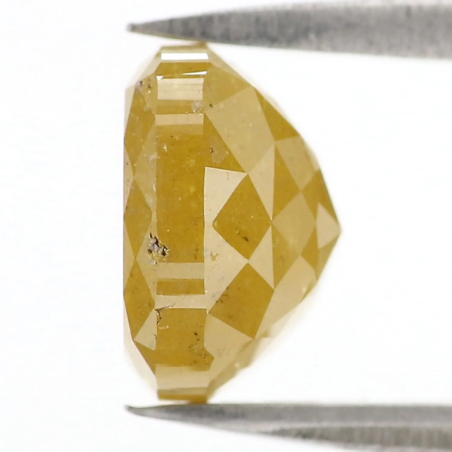 2.94 CT Natural Loose Cushion Shape Diamond Yellow Color Cushion Cut Diamond 7.70 MM Natural Loose Diamond Cushion Rose Cut Diamond QL6112
