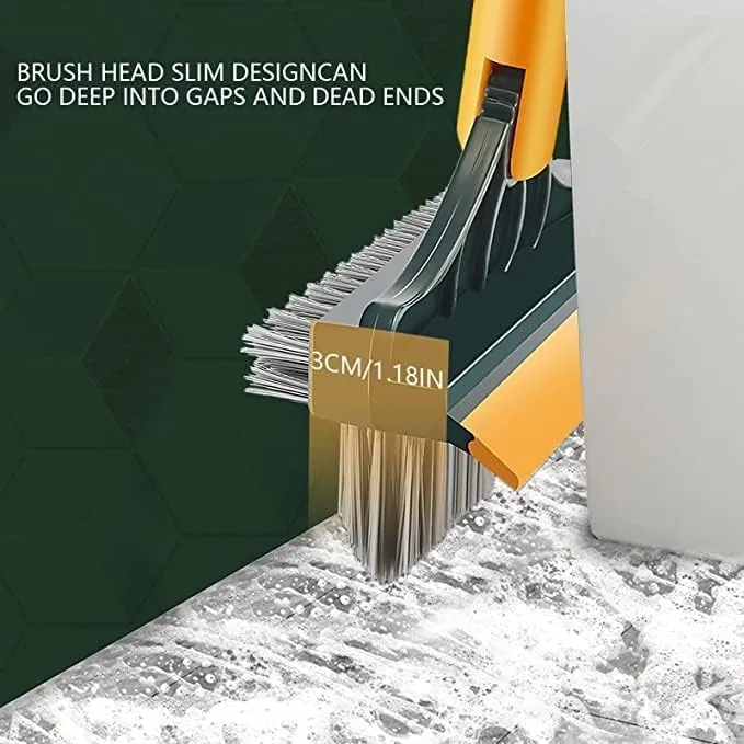 3-in-1 Bathroom Cleaning Brush With Floor Scrub
