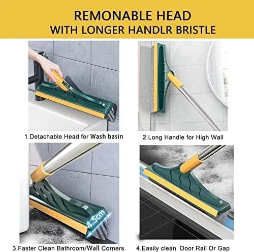 3-in-1 Bathroom Cleaning Brush With Floor Scrub