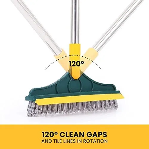 3-in-1 Bathroom Cleaning Brush With Floor Scrub