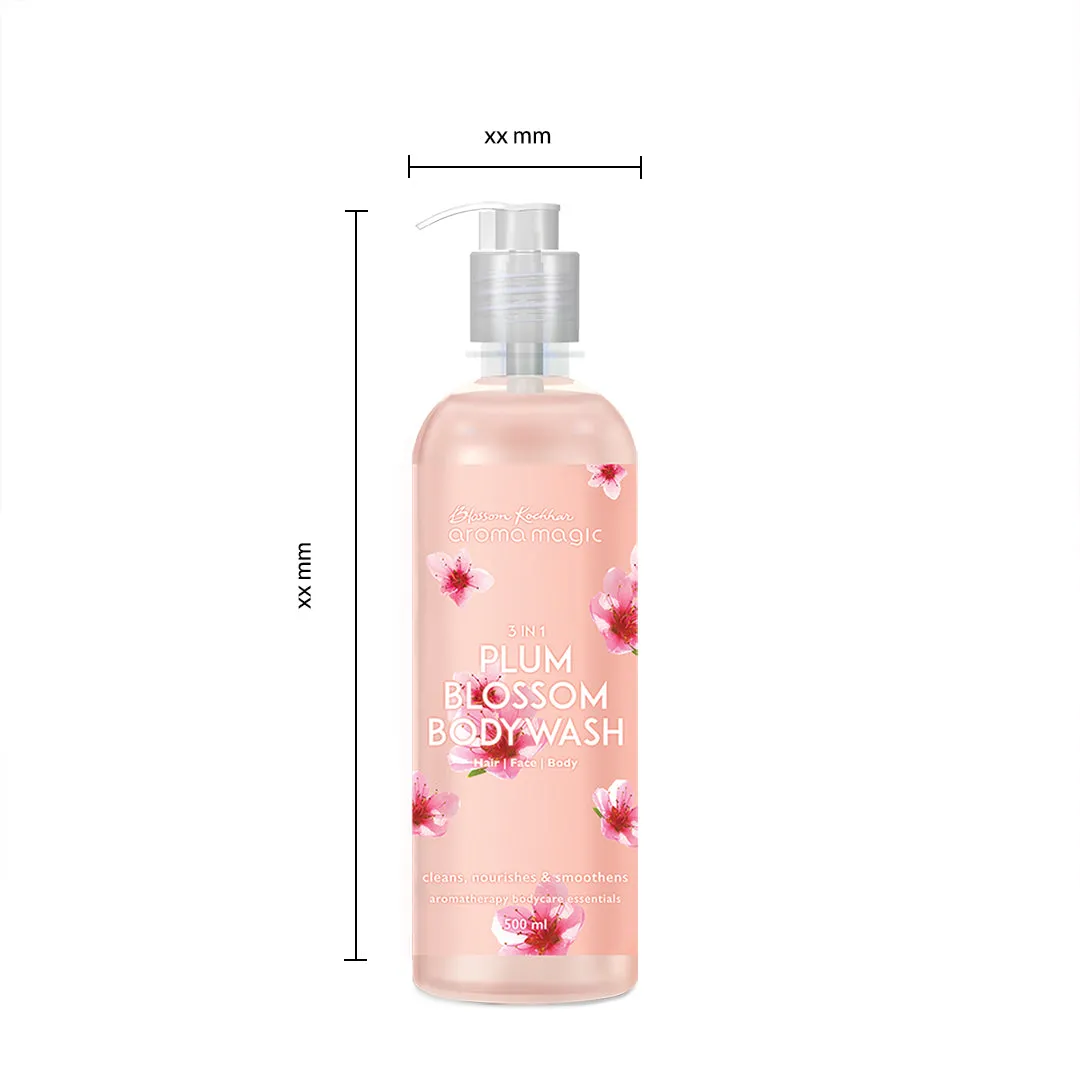 3 in 1 Plum Blossom Body Wash For Skin, Hair, and Body