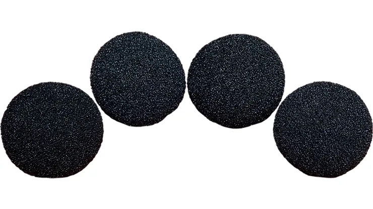 3 inch - 4 x Super Soft Sponge Balls - Black
