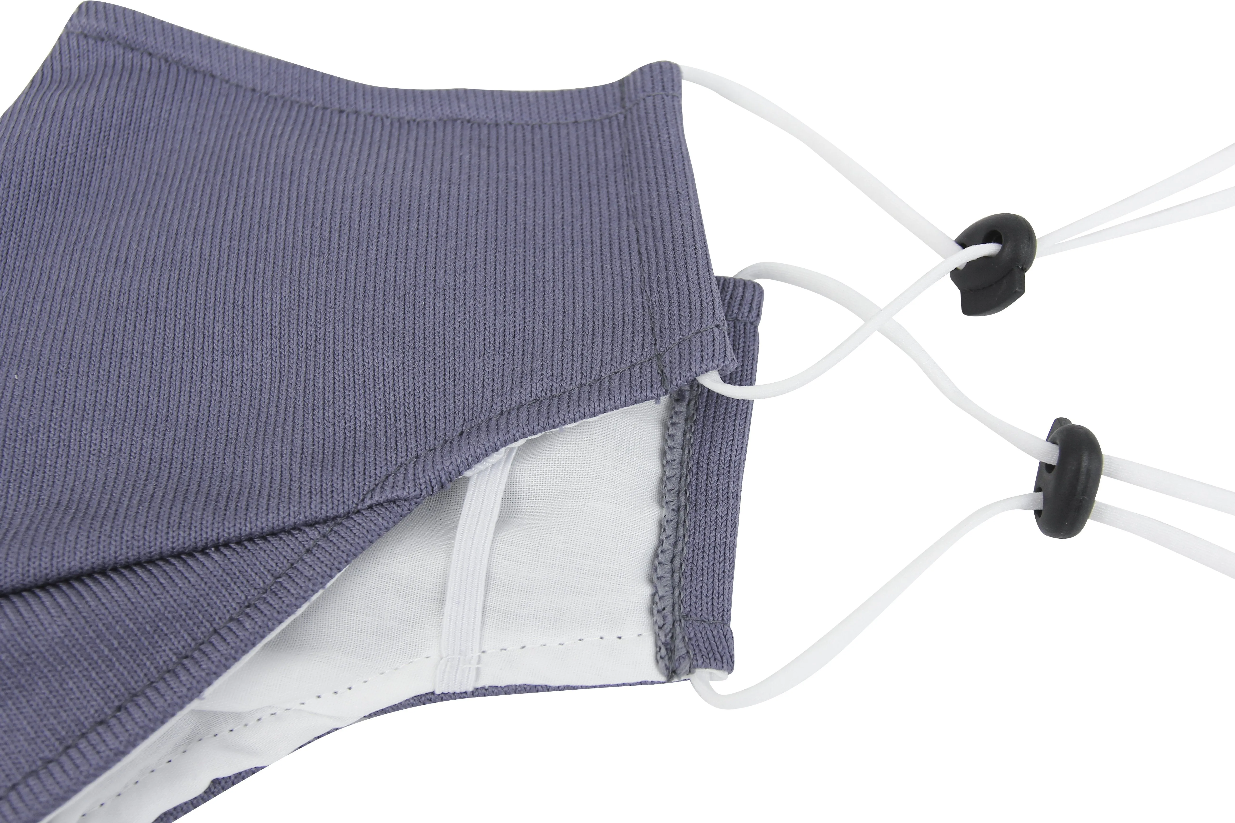 3 Ply Reusable Face Mask, Charcoal, Large, 1 Piece