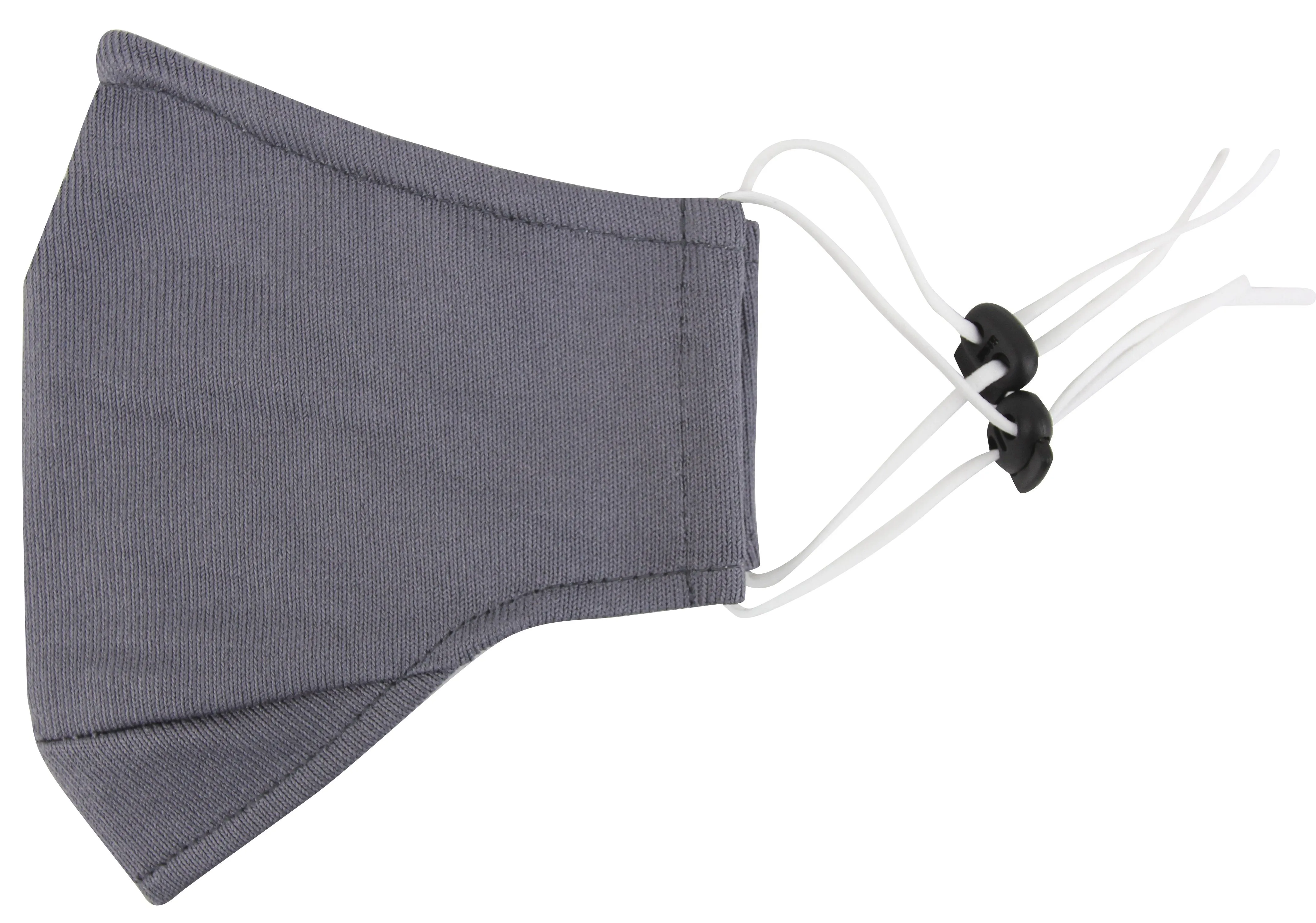 3 Ply Reusable Face Mask, Grey, Large, 1 Piece
