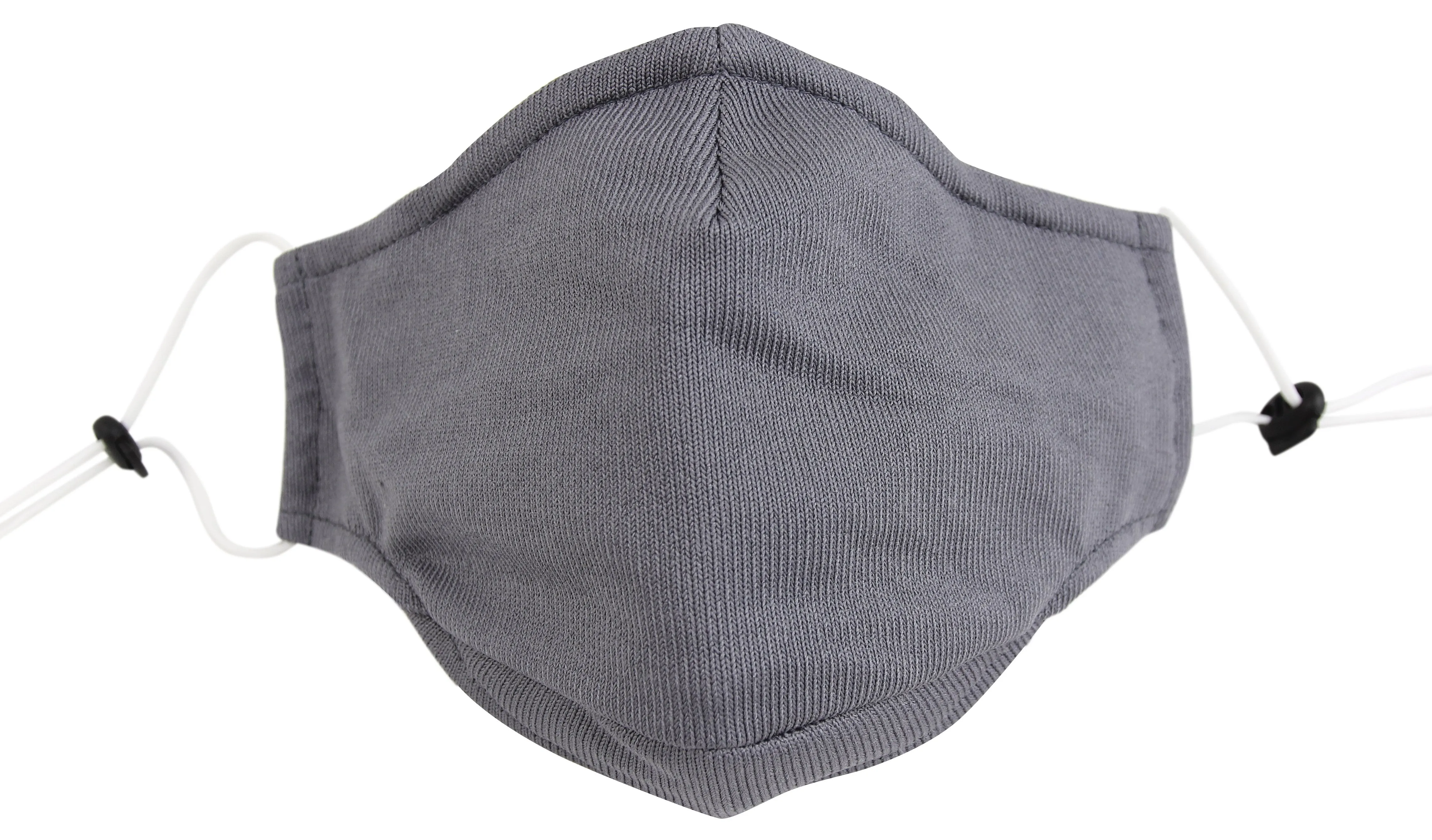 3 Ply Reusable Face Mask, Grey, Large, 1 Piece
