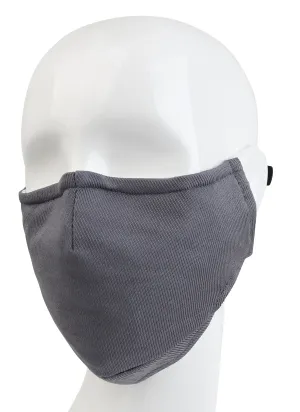 3 Ply Reusable Face Mask, Grey, Large, 1 Piece