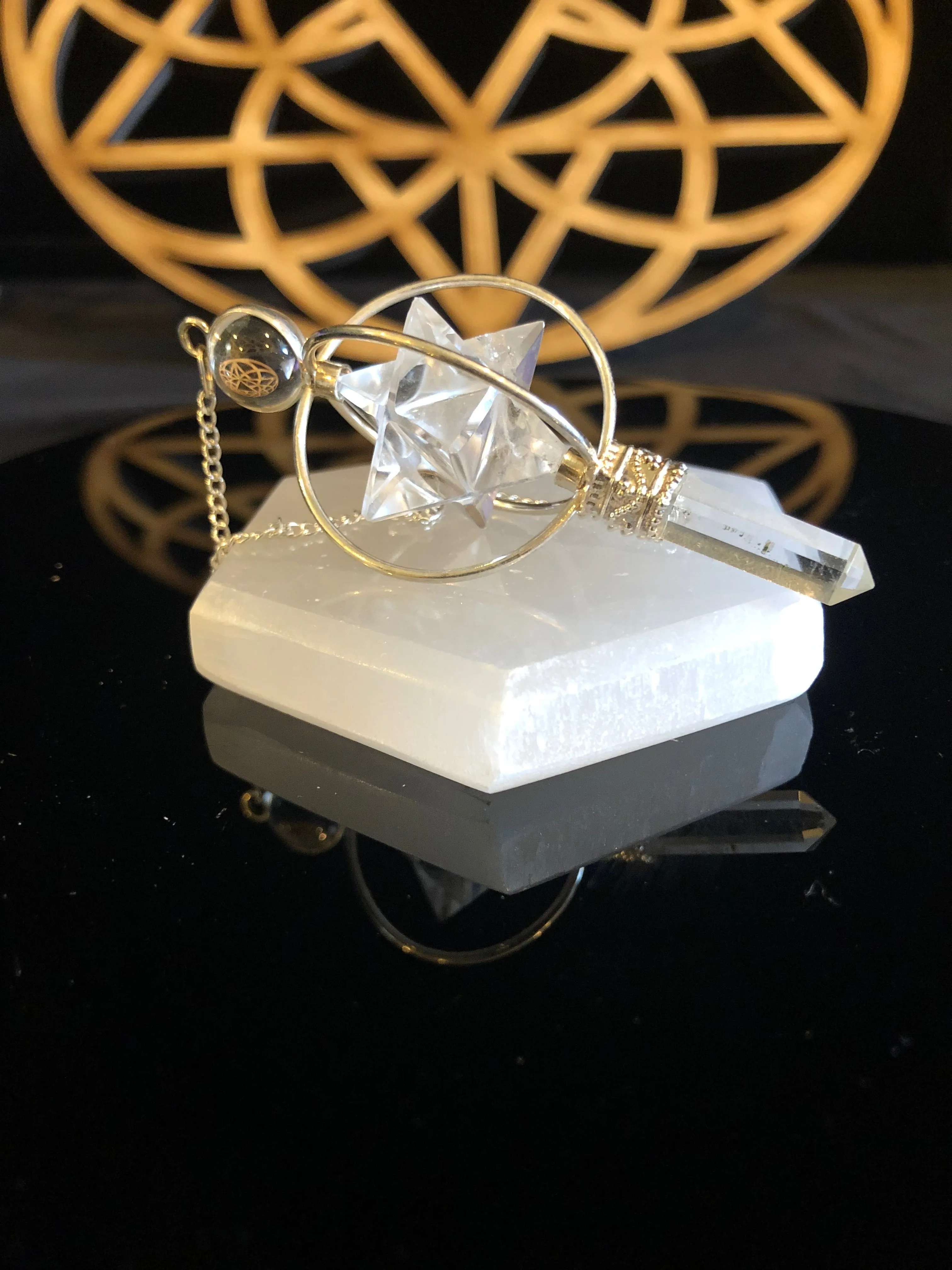 3" Selenite Hexagonal Cleansing Plate