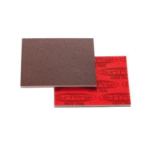 3" X 4" Surfprep Foam Pads - 5mm Thick (Premium Red A/O) - 25 Pads/Box