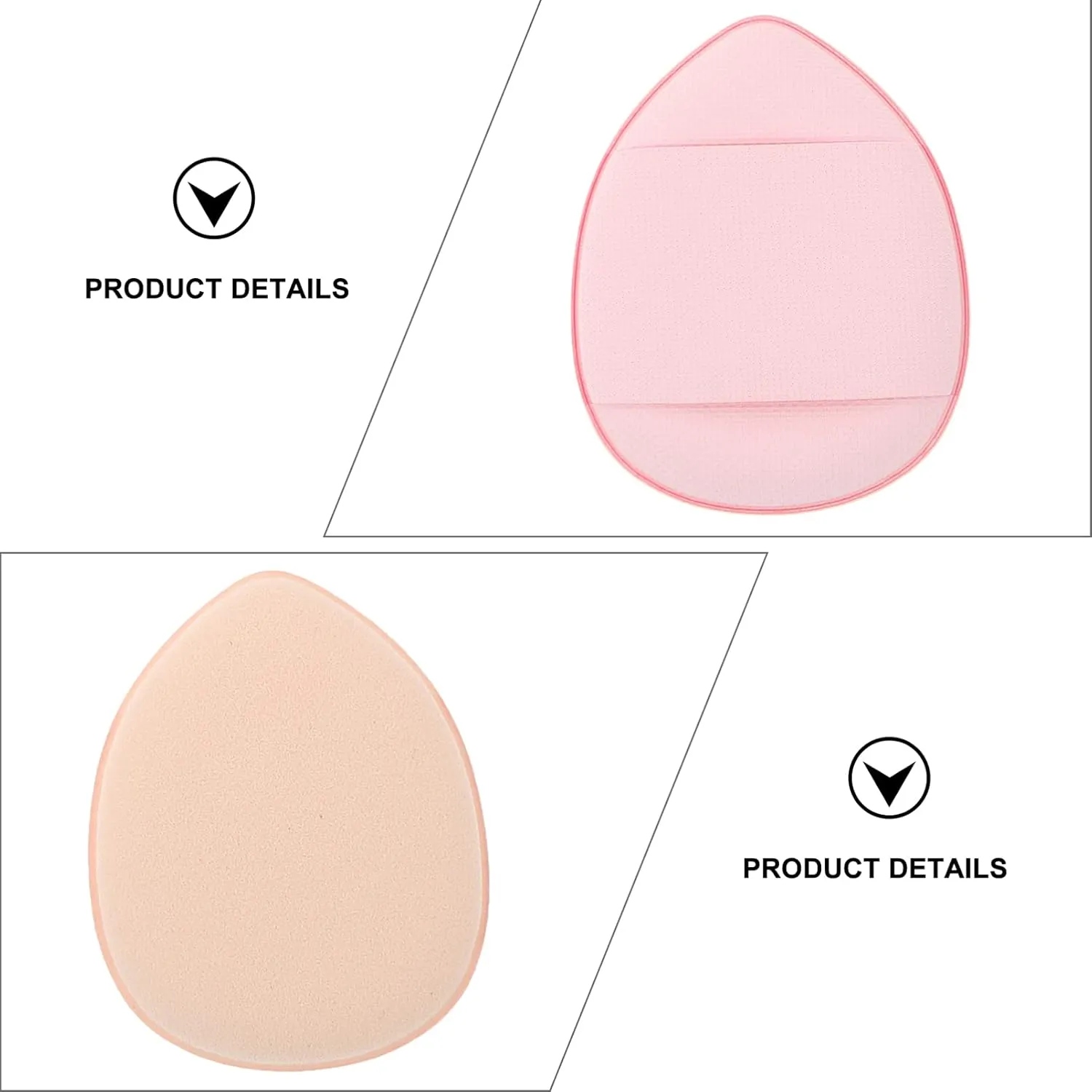 3sets Mini Finger Powder Puff Velour Makeup Applicators for Loose Powder Portable and Washable Cosmetic Sponges for Precise Application and Daily Care