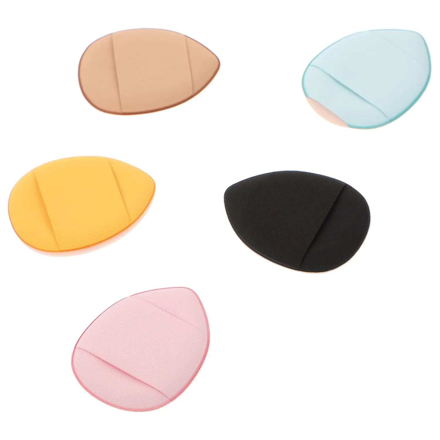 3sets Mini Finger Powder Puff Velour Makeup Applicators for Loose Powder Portable and Washable Cosmetic Sponges for Precise Application and Daily Care
