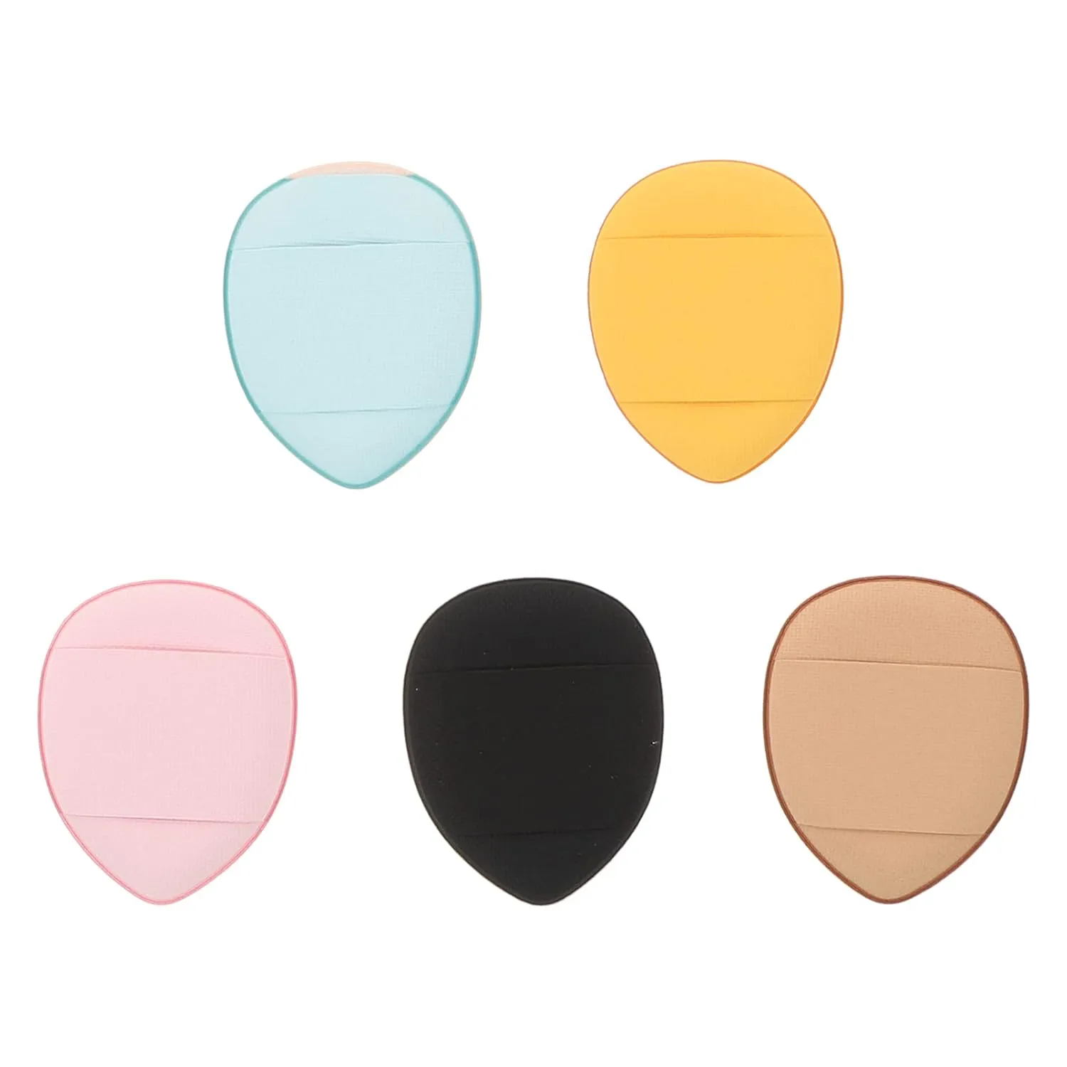 3sets Mini Finger Powder Puff Velour Makeup Applicators for Loose Powder Portable and Washable Cosmetic Sponges for Precise Application and Daily Care