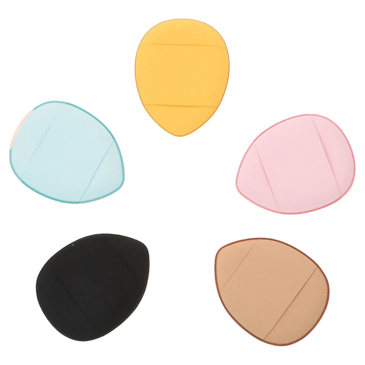 3sets Mini Finger Powder Puff Velour Makeup Applicators for Loose Powder Portable and Washable Cosmetic Sponges for Precise Application and Daily Care