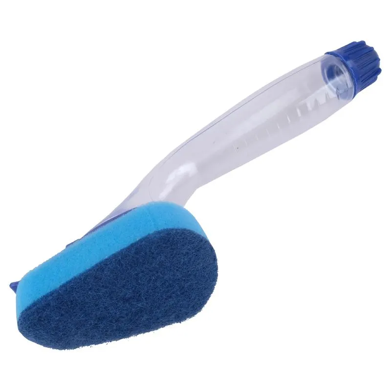 4 Pack Dish Sponge & Scourer With Soap Dispensing Handle Refill Pack