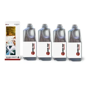 4 Pack Toner Refill Kit for Okidata B6300 Black With Chip | Laser Tek Services
