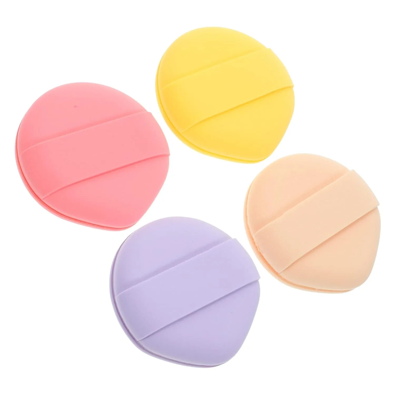 4Pcs Round Makeup Sponges for Blending Soft Foam Applicators for Cream Foundation Powder Dual Sided Design for Versatile Use for Home Travel