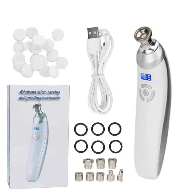 500mAh Electric Blackhead Remover Pore Vacuum Cleaner Rechargeable Micro Small Bubble Facial Cleansing Machine Beauty Device