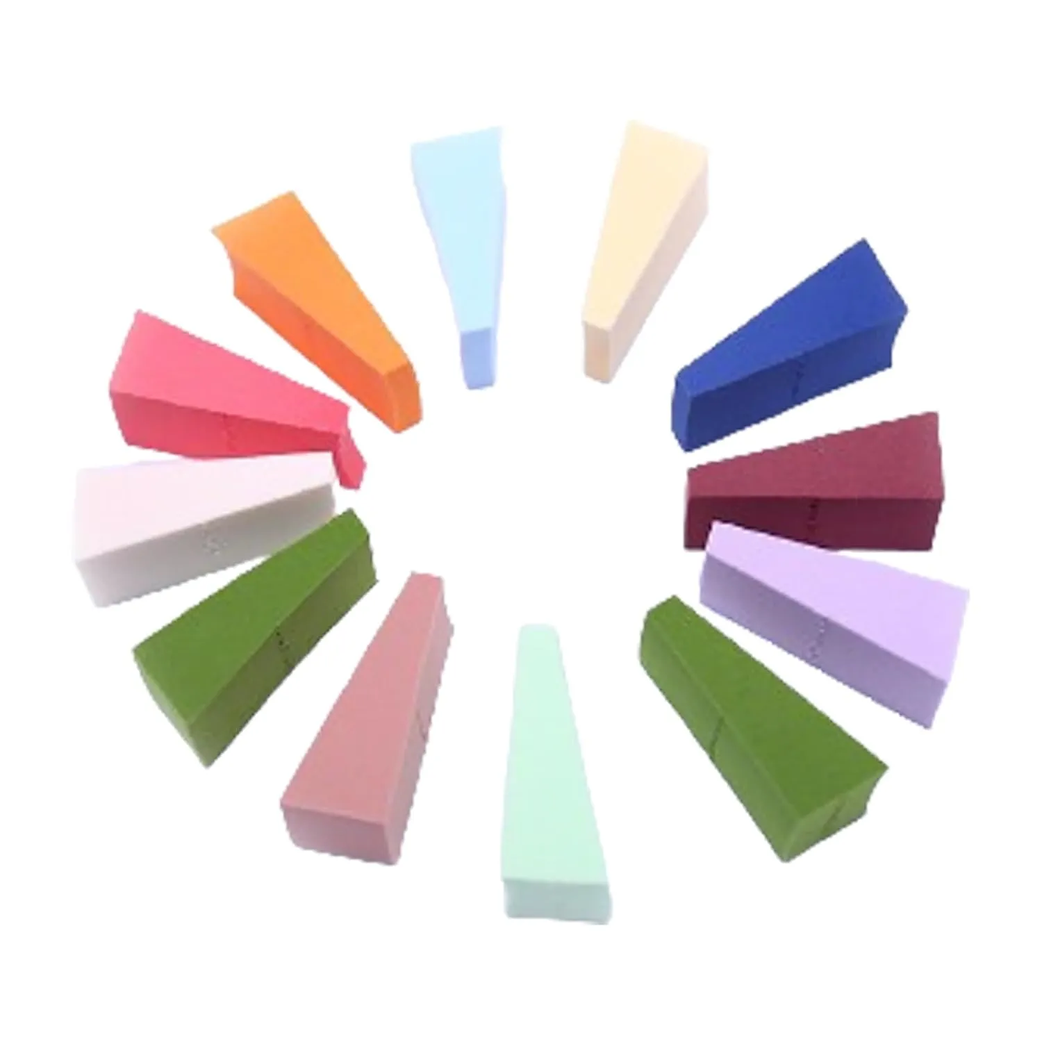 50PCS Mini Applicator Wedges Makeup Foam Triangle Cosmetic Sponges Makeup Cushion Pads Powder Puff Sponge Applicators