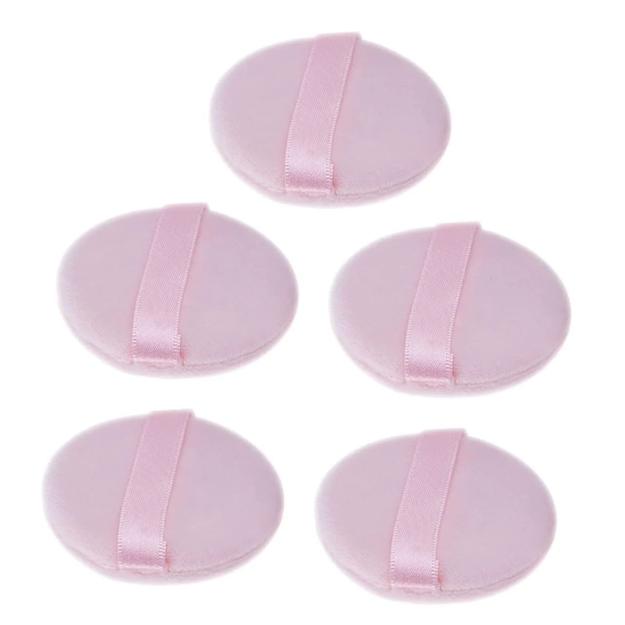 5pcs Loose Powder Puff Set Soft Cotton Makeup Sponges for Body Face Gentle for Girls Baby Adults