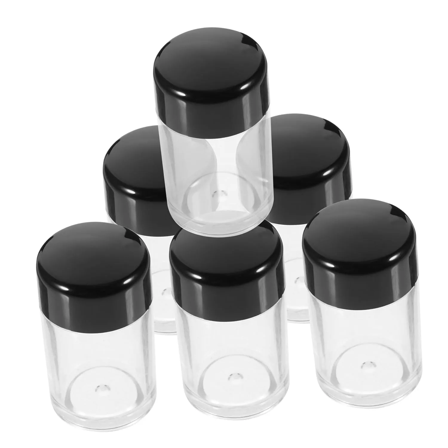 6 Pack Empty Body Powder Boxes Small Makeup Powder Containers Puff Plastic Loose Powder Boxes Makeup Powder Compacts Sold Empty
