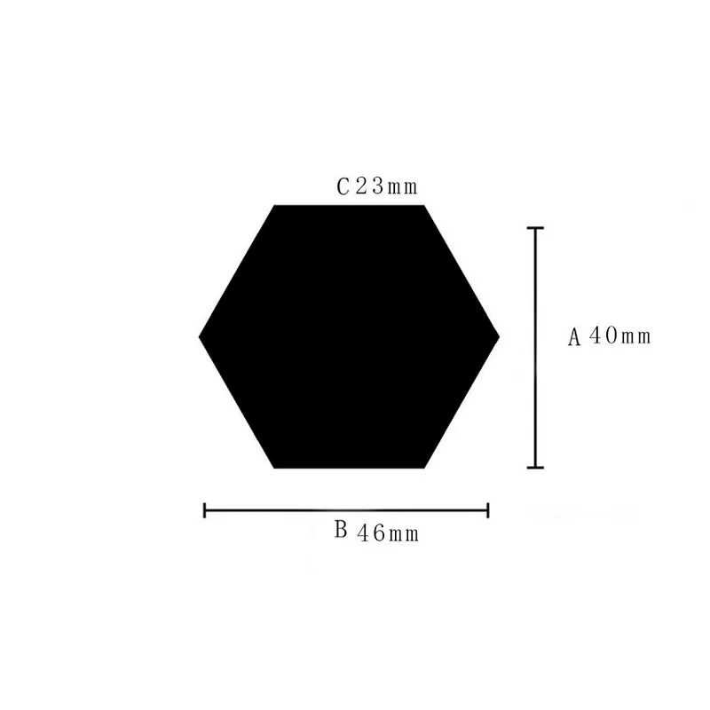 6/12 Pcs 3D Hexagon Acrylic Mirror Wall Stickers