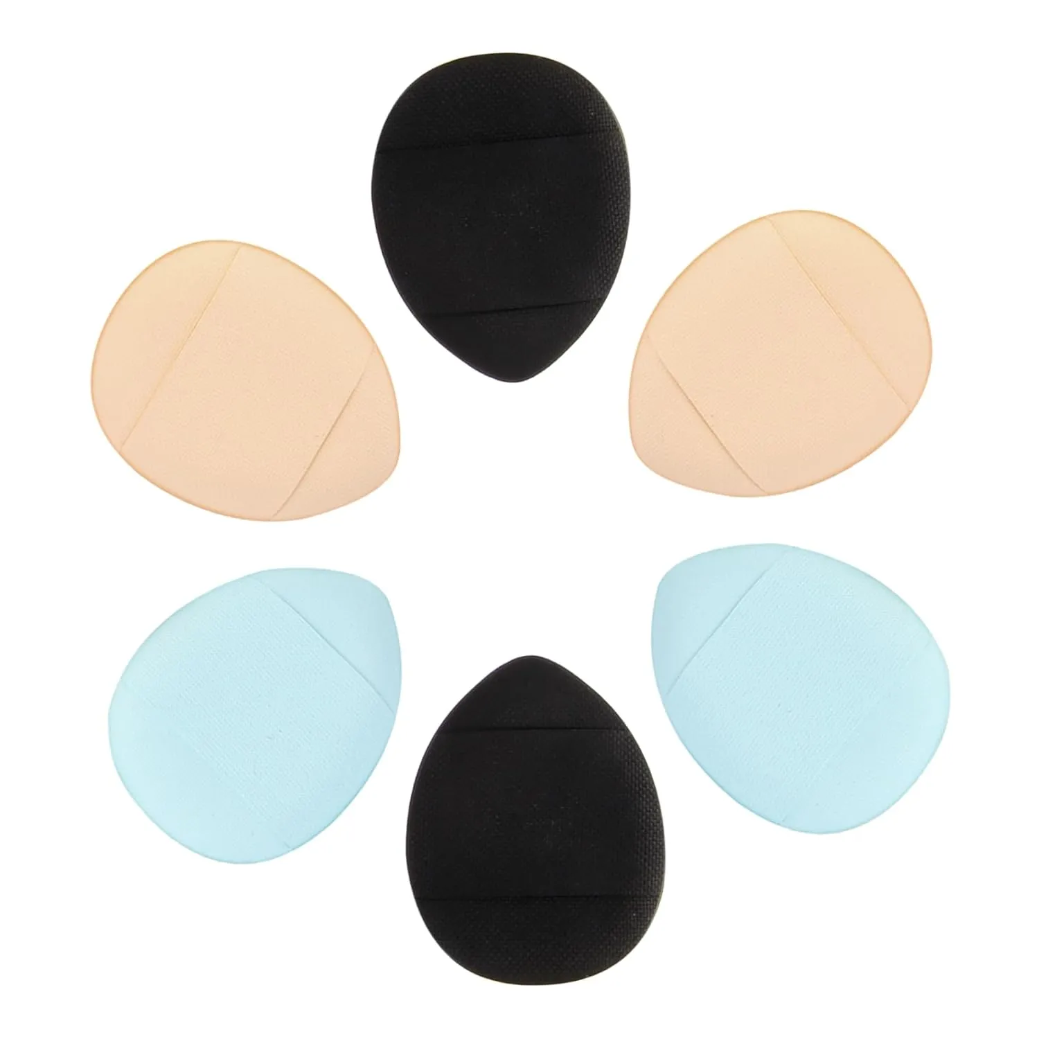 6Pcs Mini Powder Puff Dual Use Wet Dry Makeup Applicator for Face Powder Concealer for Zone Precision and Finish