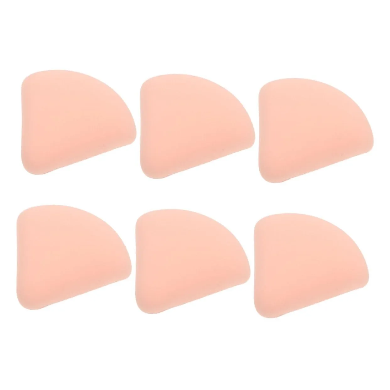 6pcs Triangle Makeup Powder Sponge for Foundation Concealer Blending Versatile Dry Wet Makeup Puff for All Skin Types Easy to Clean Stylish Design Seamless Coverage