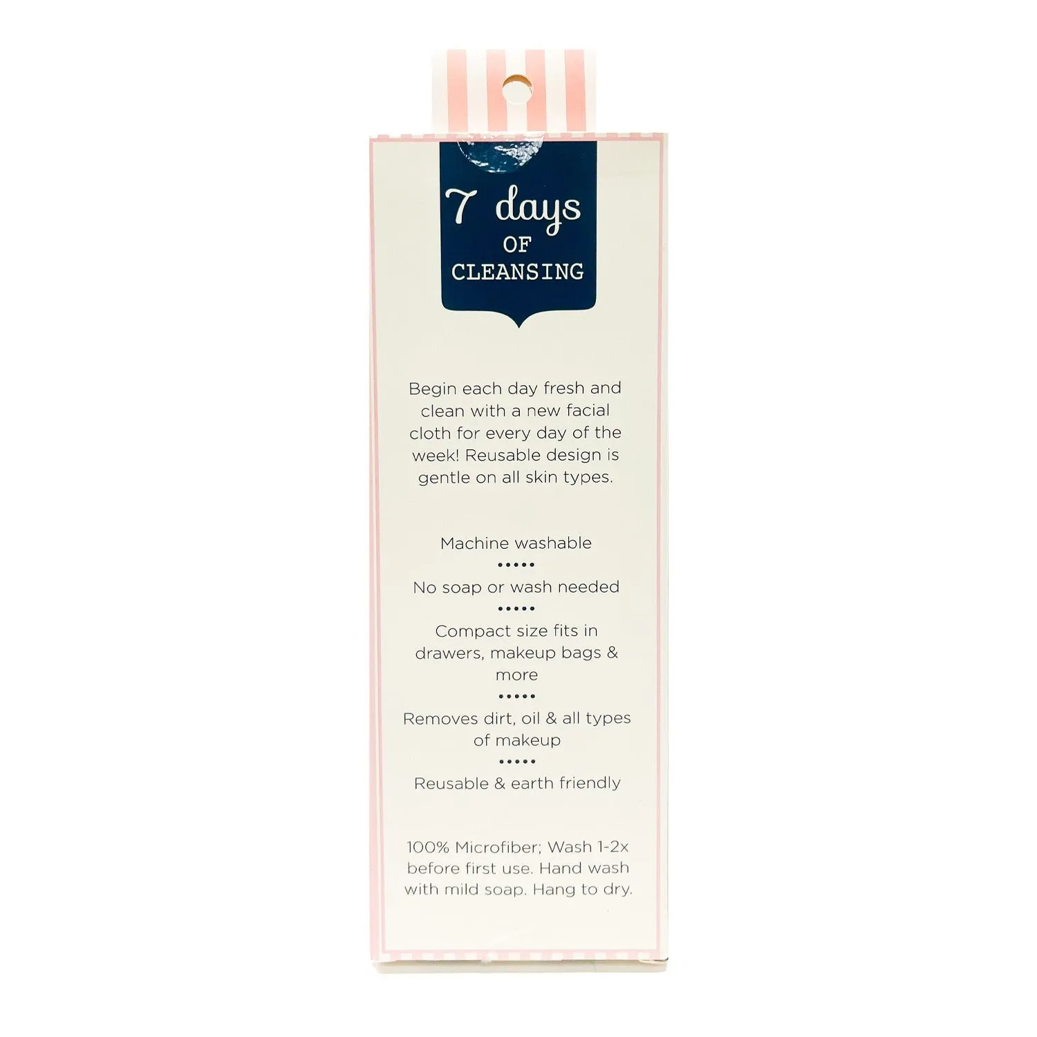 7 Days of Cleansing Microfiber Makeup Remover Towels 7pk