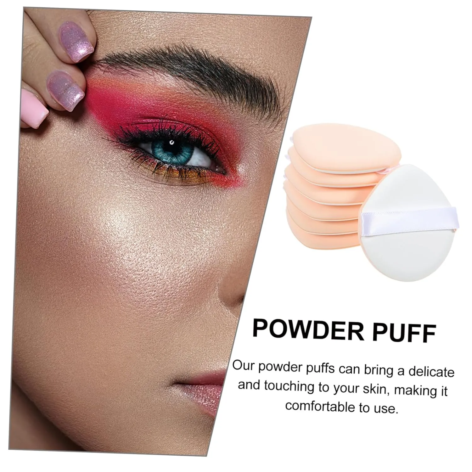 7pcs Dual-sided Makeup Sponges for Foundation and Setting Versatile Applicators for Women for Wet Dry Use Soft Texture for Seamless Blending