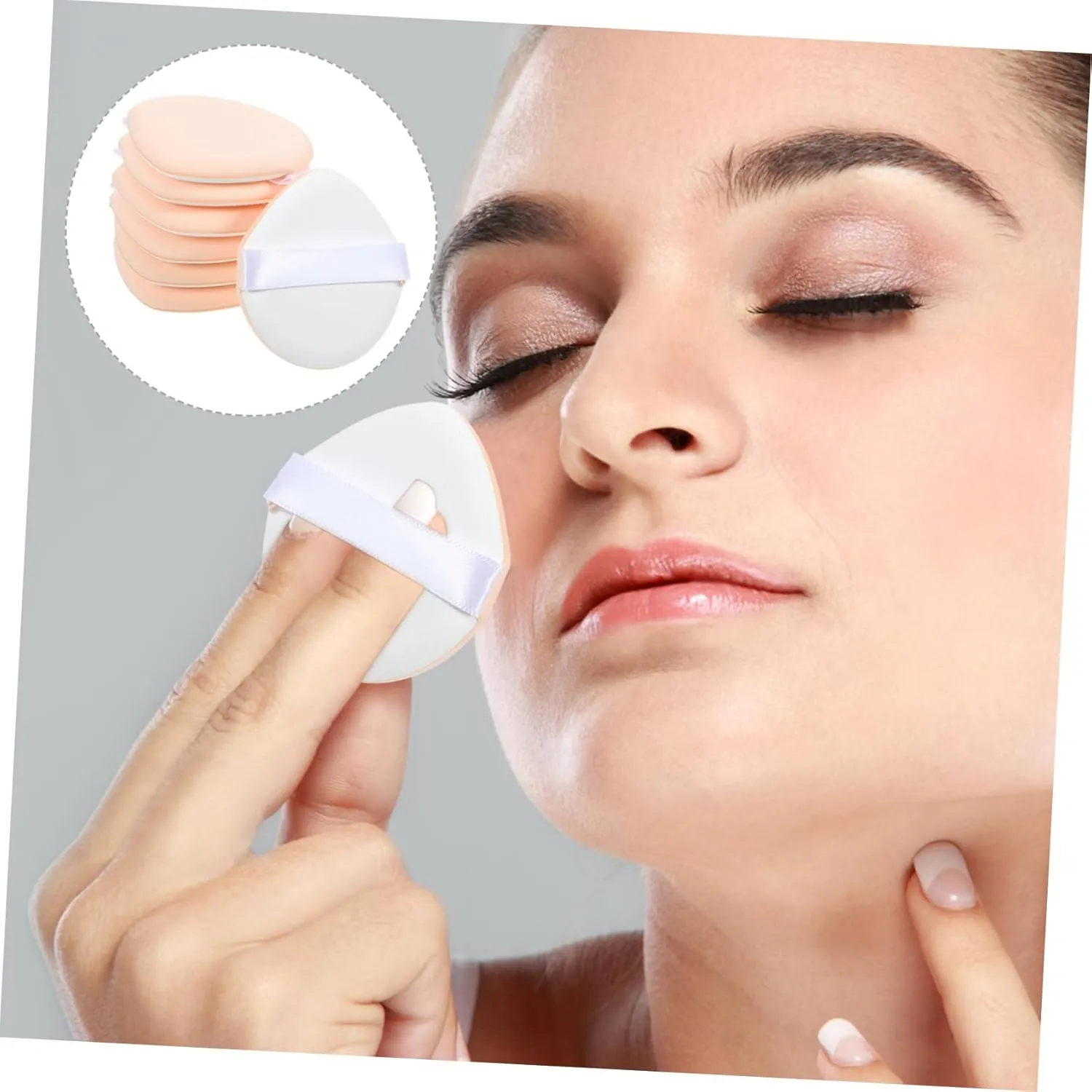 7pcs Dual-sided Makeup Sponges for Foundation and Setting Versatile Applicators for Women for Wet Dry Use Soft Texture for Seamless Blending