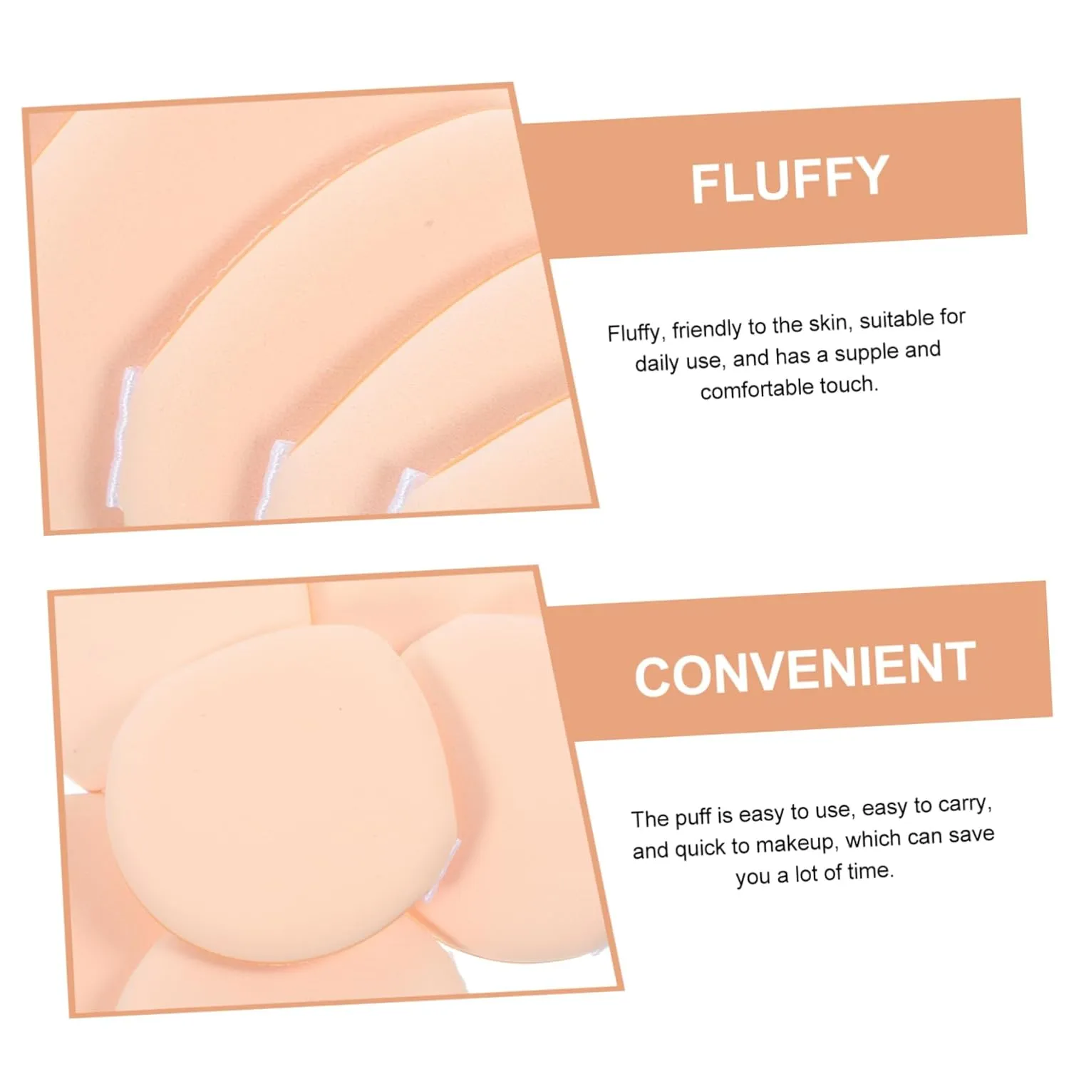 7pcs Dual-sided Makeup Sponges for Foundation and Setting Versatile Applicators for Women for Wet Dry Use Soft Texture for Seamless Blending