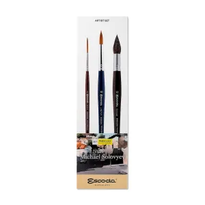 8623 Escoda Michael Solovyez Brush Set No.1
