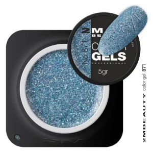 871 Glitter Coloured Gel by 2MBEAUTY