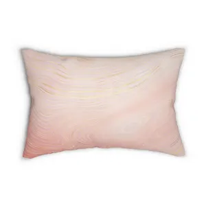 Abstract Boho Lumbar Pillow | Blush Pink