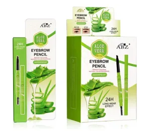 Abz Aloevera Waterproof Eyebrow Brush and Eyebrow Pencil (Brown) No 3