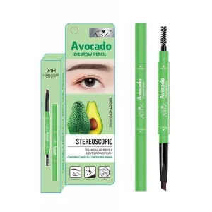 Abz Avocado Waterproof Eyebrow Brush and Eyebrow Pencil (Black) 01