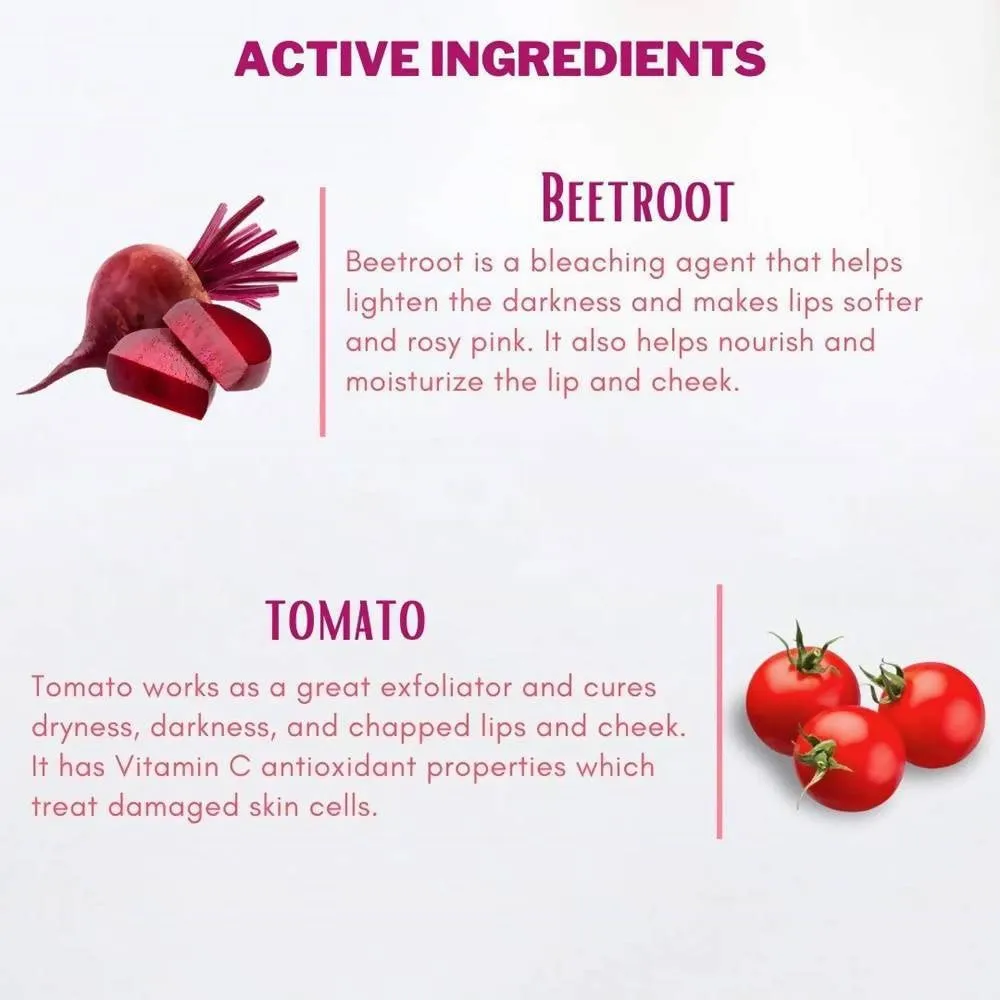 Aegte Organics Beetroot Lip and Cheek Tint Balm (Rosy Pink)