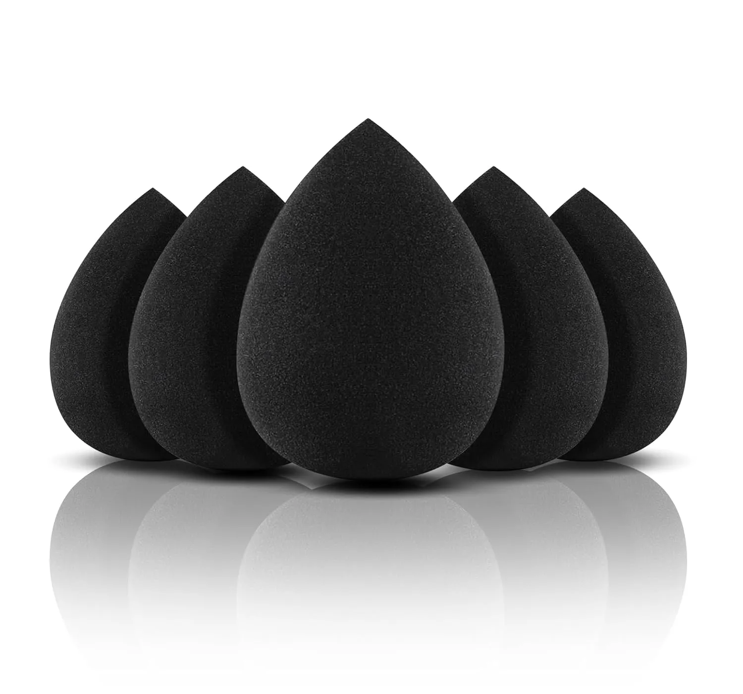Aesthetica Cosmetics Beauty Sponge Blender - Latex Free and Vegan Makeup Sponge Blender - For Powder, Cream or Liquid Application (5 Pack)