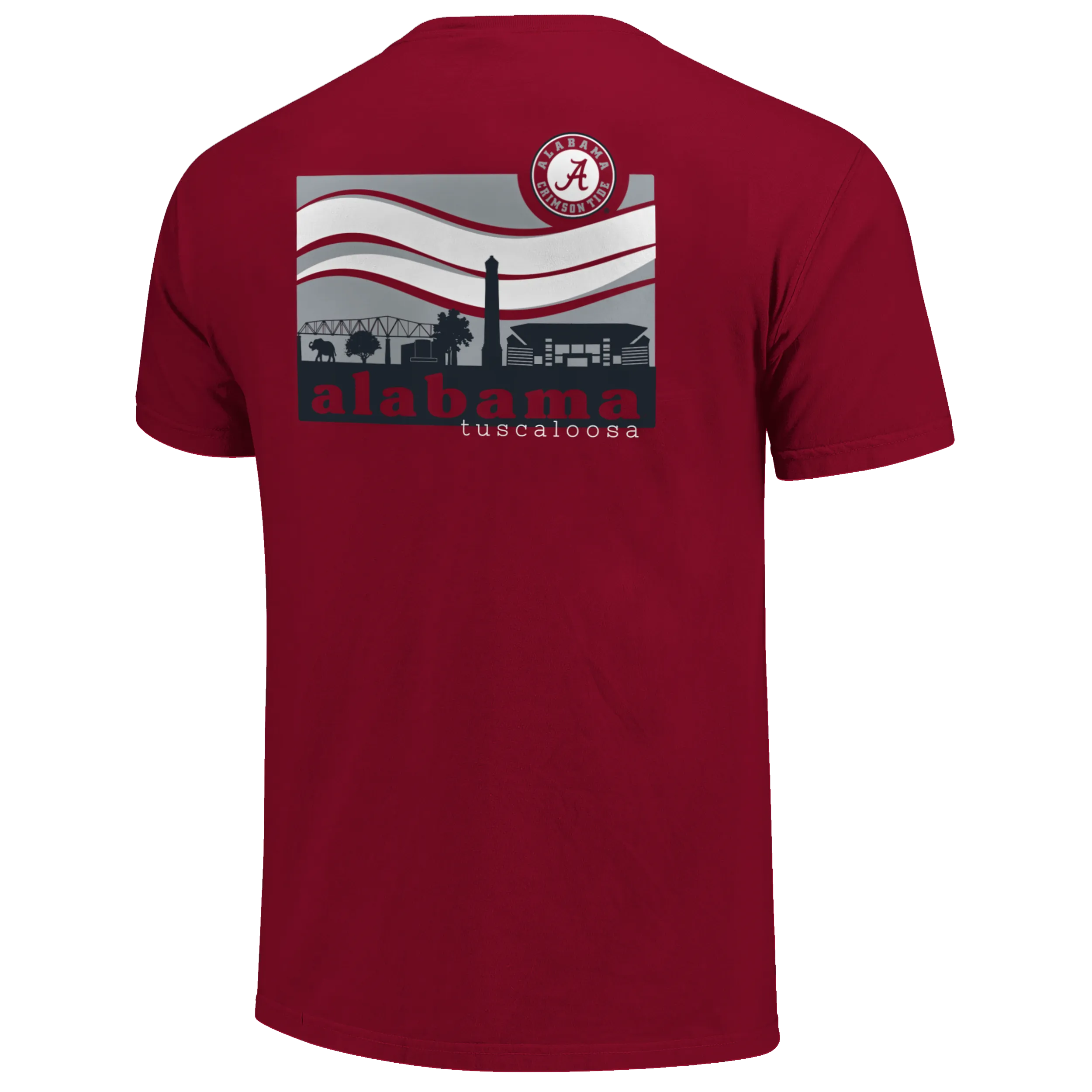 Alabama Crimson Tide - Campus Scene Wave Shirt